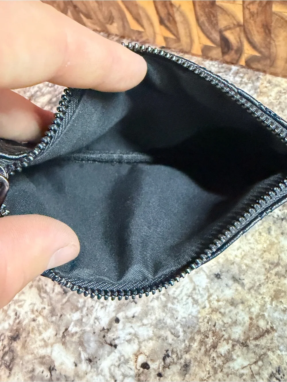 Black Quilted Wristlet Wallet - Women Bags
